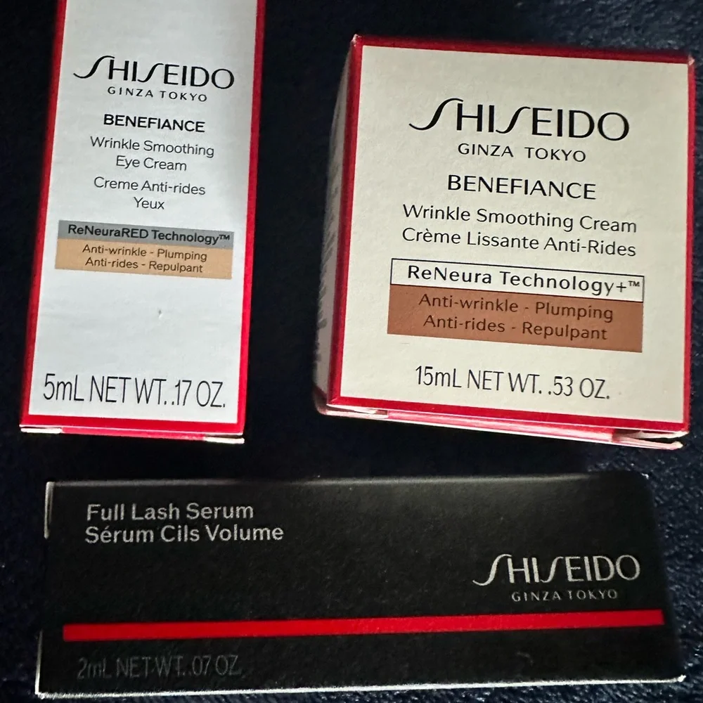 Shiseido Benefiance Wrinkle Smoothing Cream & Eye Cream - Mini Bundle